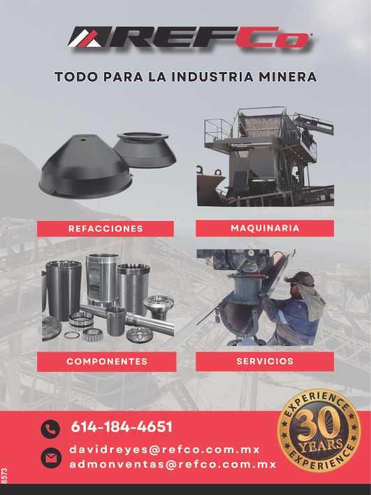 Todo para la Industria Minera **Refacciones **Maquinaria **Componentes **Servicios